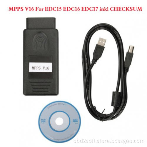 Lastest MPPS V16 for EDC15 EDC16 EDC17 inkl CHECKSUM ECU chip tuning
